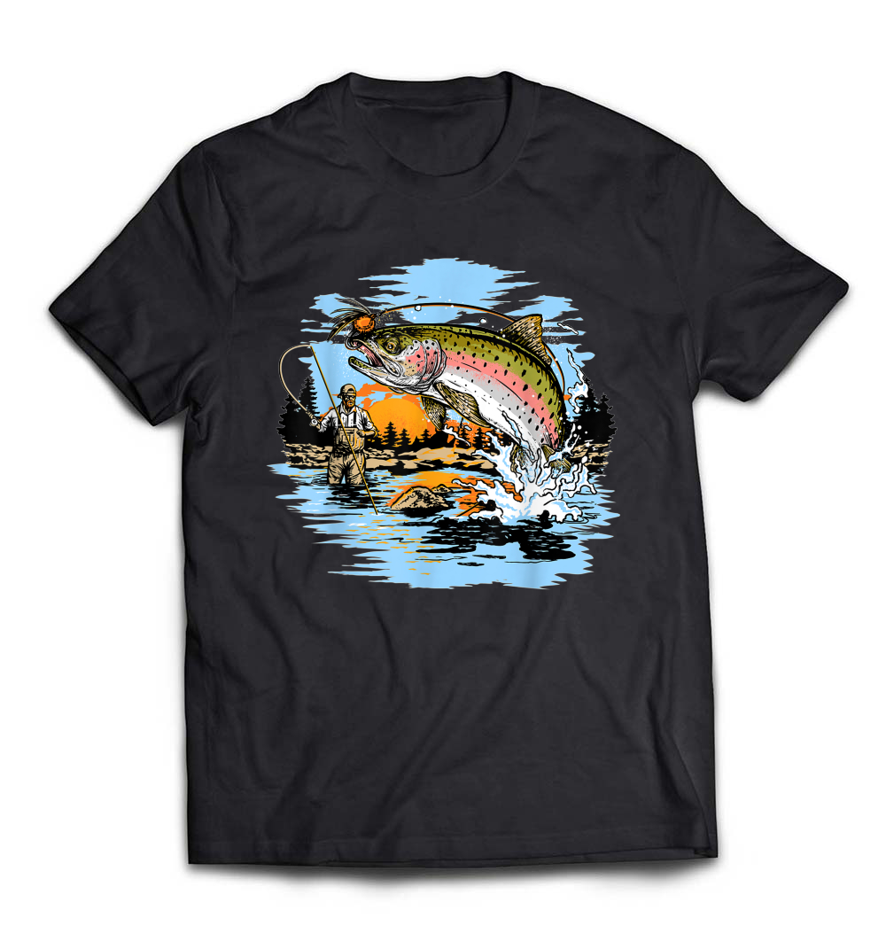 Rainbow Trout Fly Fishing T-Shirt: Celebrate Your Angling Passion